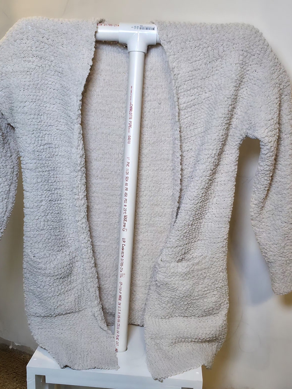 Cozy Open-Front Teddy Jacket - Light Gray